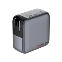 VERBATIM Mini GaN Nabíječka s displejem 140W, 3xUSB-C, 1xUSB-A, šedá