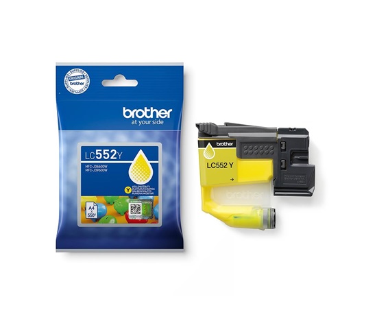 BROTHER INK LC-552Y - yellow - cca 550stran, pro MFC-J3660 MFC-J3960