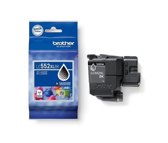 BROTHER INK LC-552XLBK - black - cca 3000stran, MFC-J3660 MFC-J3960