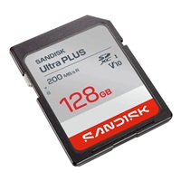 Sandisk Ultra PLUS SDXC karta 128GB UHS-I, V10, U1, C10, (200MB/s)
