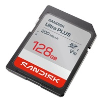 Sandisk Ultra PLUS SDXC karta 128GB UHS-I, V10, U1, C10, (200MB/s)