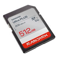 Sandisk Ultra PLUS SDXC karta 512GB UHS-I, V10, U1, C10, (200MB/s)