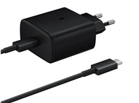 Cestovná nabíjačka Samsung EP-TA845XBE, rýchle nabíjanie 45 W, USB-C, čierna