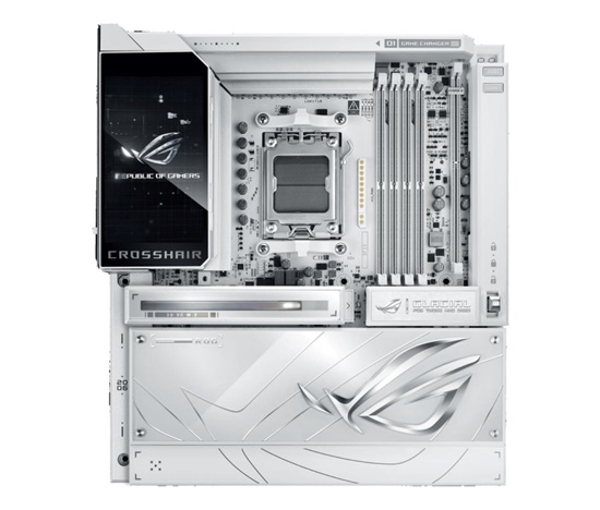 ASUS MB Sc AM5 ROG CROSSHAIR X870E GLACIAL, AMD X870E, 2xDDR5, WiFi, 2xUSB4, E-ATX