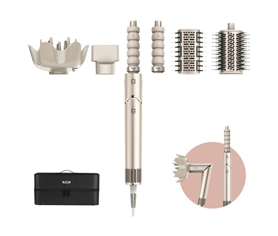 Shark FlexStyle HD446SLEU multifukční fén, 1650 W, kamenná šedá