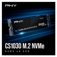 PNY SSD CS1030 250GB, PCIe Gen3x4, M.2 2280, (R:2500/ W:1100MB/s)