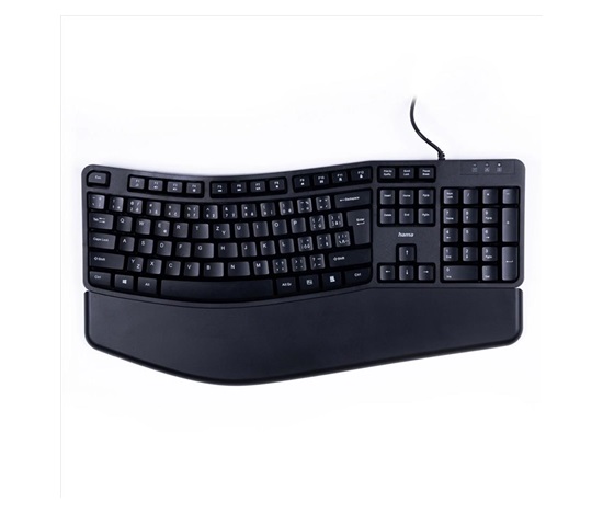 Hama ergonomická klávesnica EKC-400, odnímateľná podložka pod zápästie