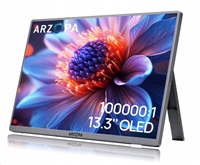 Arzopa A3C Pro Portable Monitor 13.3" OLED Full HD 1080p Metal Housing Přenosný monitor + pouzdro, šedý