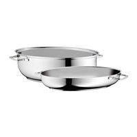 WMF - Oválný pekáč s poklicí 2v1, rozměry 41x28,5 x18 cm, nerezová ocel
