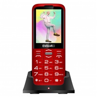 BAZAR - EVOLVEO EasyPhone XO, mobilní telefon pro seniory s nabíjecím stojánkem, červená - Po opravě (Komplet)