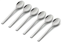 WMF Sada lžiček na kávu Nuova, 6 ks, nerezová ocel