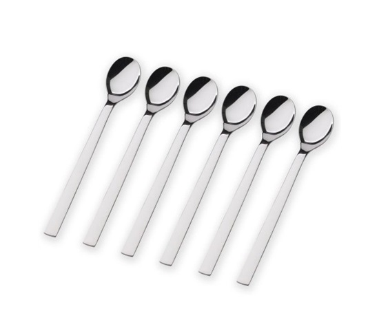 WMF Sada lžiček na latte macchiato Nuova, 6 ks, nerezová ocel