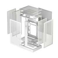 DEEPCOOL Case CH270 PLUS, mATX, Průhledná bočnice, bílá