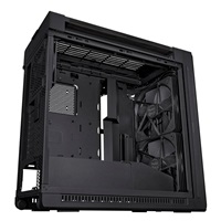 BAZAR - ASUS case PROART PA602 WOOD TG PWM BLACK, Mid Tower, průhledná bočnice, černá - Poškozený obal (Komplet)