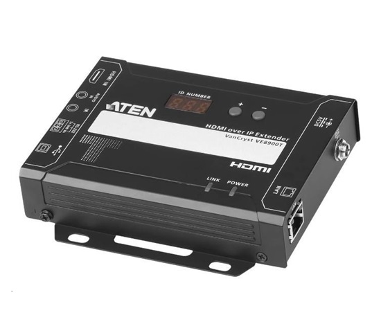 ATEN True 4K HDMI H.265 over IP Transceiver s PoE (možno nastavit jako vysílač / přijímač)
