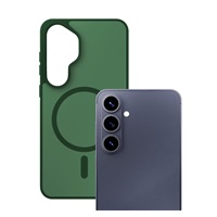 3mk ochranný kryt Smoke MagCase Green pro Samsung Galaxy S26+