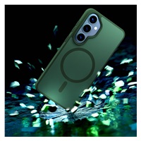 3mk ochranný kryt Smoke MagCase Green pro Samsung Galaxy S26+