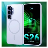 3mk ochranný kryt Smoke MagCase White pro Samsung Galaxy S26