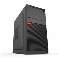 BAZAR - 1stCOOL skříň STEP 5, micro tower, AU, USB 3.0, USB-C, bez zdroje, černá, poškozený obal.