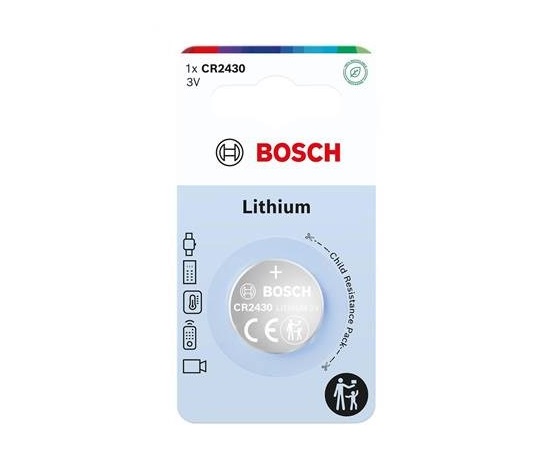 Bosch CR2430B1/00 Lithium (Blistr 1 ks)