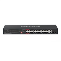MERCUSYS switch MS128GP (24xGbE,24xPoE+,2xGbE,2xSFP,295W)