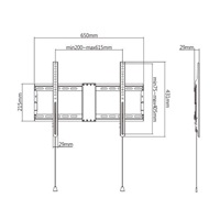 BAZAR - GEMBIRD Držák TV WM-80F-01, 37"-80" (70kg), pevný - Poškozený obal (Komplet)