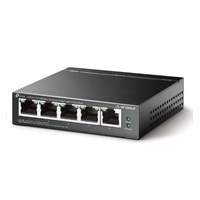 TP-Link switch TL-SF1005LP v3.40 (P/N:1700000439) (5x100Mb/s, 4xPoE, 41W, fanless)