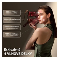 BAZAR - JOVS 4D v2 laserová světelná terapeutická maska - Poškozený obal (Komplet)