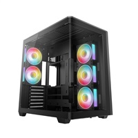 DEEPCOOL Case CG590U 5F, ATX, Průhledná bočnice, 5x120mm ARGB Fan, černá