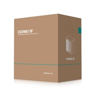 DEEPCOOL Case CG590U 5F, ATX, Průhledná bočnice, 5x120mm ARGB Fan, černá