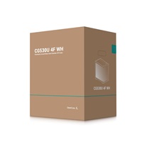 DEEPCOOL Case CG530U 4F WH, ATX, Průhledná bočnice, 4x120mm ARGB Fan, bílá