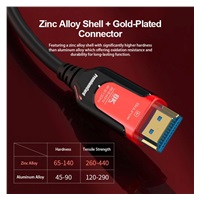 PREMIUMCORD Ultra High Speed HDMI 2.1 optický fiber kabel 8K@60Hz, zlacené 5m