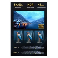 PREMIUMCORD Ultra High Speed HDMI 2.1 optický fiber kabel 8K@60Hz, zlacené 20m