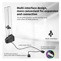 1stCool Podpěra GPU Hliníkový magnetický držák, AURA ARGB