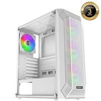 EVOLVEO Xenon, skříň ATX, 4x ARGB ventilátor 120mm, přední panel airflow mesh, bílá