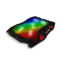 EVOLVEO Ania 5RGB, chladicí podložka pro notebook, 5x ventilátor, RGB podsvícení