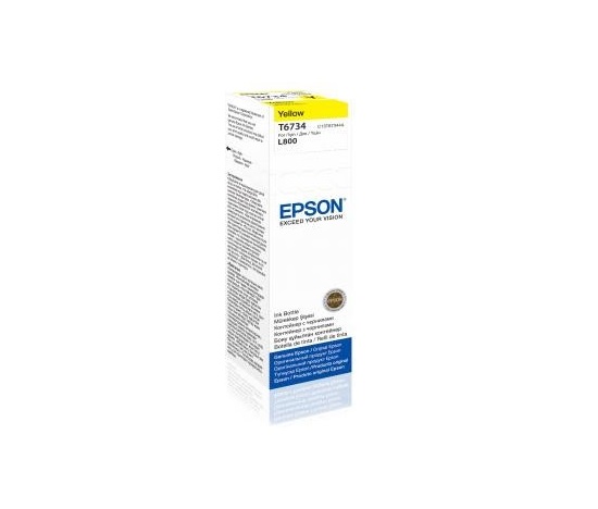 BAZAR - EPSON ink bar T6734 Yellow ink container 70ml pro L800/L1800 - Poškozený obal (Komplet)