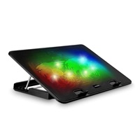 EVOLVEO A101RGB, chladící podložka pro notebook, 2x ventilátor, RGB podsvícení