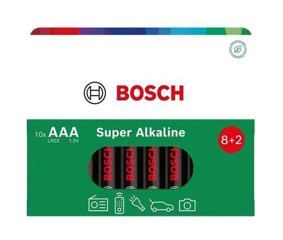 Bosch LR03SA10B/00 Super Alkaline (Blistr 10 ks)