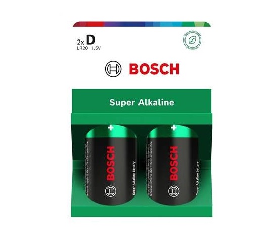 Bosch LR20SA2B/00 Super Alkaline (Blistr 2 ks)