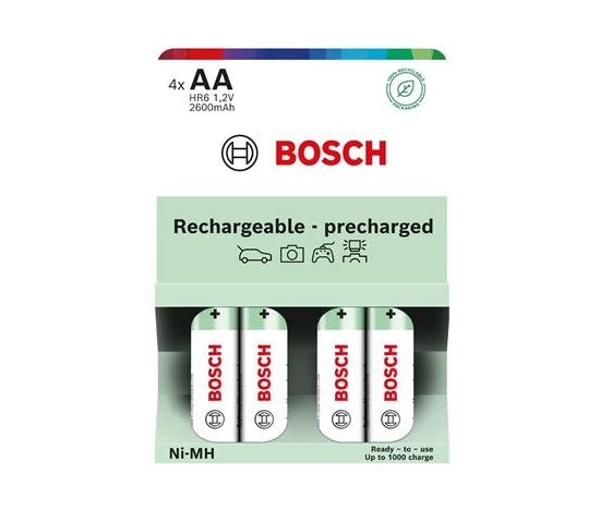 Bosch HR6B4P2600/00 AA 2600mAh Ni-MH Ready to Use (Blistr 4 ks)