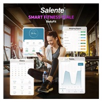 Salente BodyFit, chytrá osobní diagnostická fitness váha, Bluetooth, černá