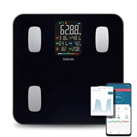 Salente MaxFit, chytrá osobní diagnostická fitness váha, Bluetooth, černá