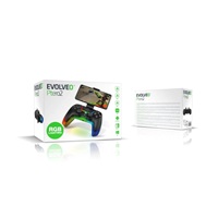 EVOLVEO Ptero2, bezdrátový & drátový gamepad pro PC, PS3/4/5, iOS, Android, Switch, černý