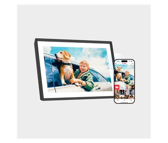 Lexar I Pexar Digital Picture Frame I 10.1-inch (Black) expandable with 32GB SD card or USB Flash