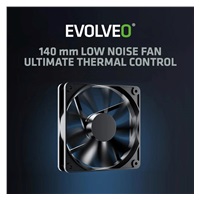 EVOLVEO G850, zdroj 850W, 80+ GOLD, ATX 3.1, aPFC, 140 mm ventilátor, plně modulární, záruka 3 roky, bílý