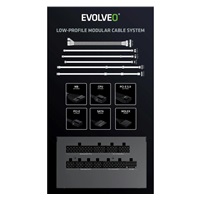 EVOLVEO G850, zdroj 850W, 80+ GOLD, ATX 3.1, aPFC, 140 mm ventilátor, plně modulární, záruka 3 roky, bílý