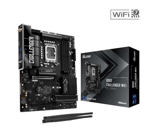 ASRock MB Sc LGA1851 B860 Challenger WiFi, Intel B860, 4xDDR5, 1xHDMI, WiFi, ATX