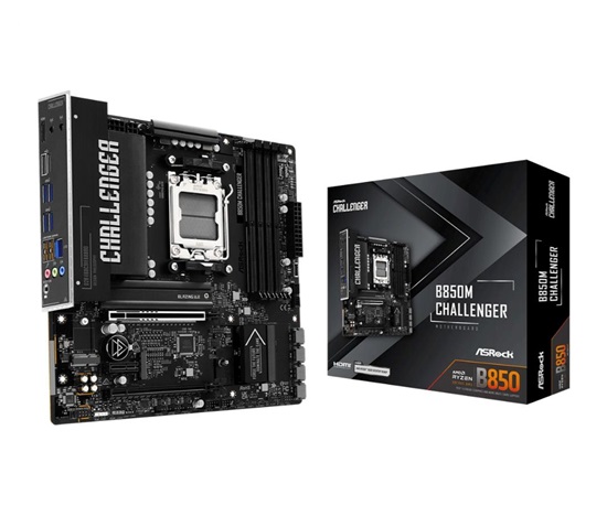 ASRock MB Sc AM5 B850M Challenger, AMD B850, 4xDDR5, 1xHDMI, mATX