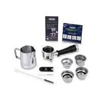 DeLonghi La Specialista Opera pákový kávovar, 1550 W, vestavěný mlýnek, parní tryska MyLatte, nerez